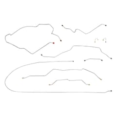 (1968-69) Brake Line Set - 2wd-Long-Leaf-Power